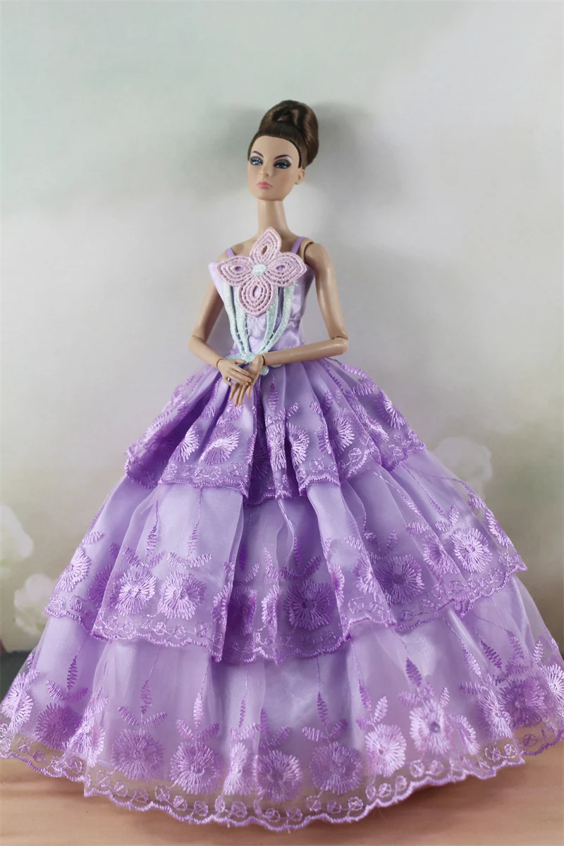 Handmade BABI Doll Clothes Dress Gown for 11.5 inch doll&body 1/6 #02