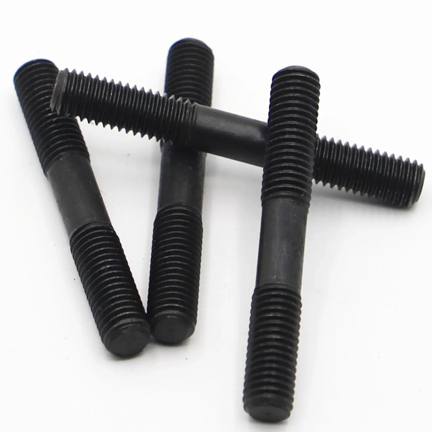 M8 M10 M12 Grade 8.8 Carbon Steel Rod Double Thread Screw Stud Screw Rod Stud Bolt GB901