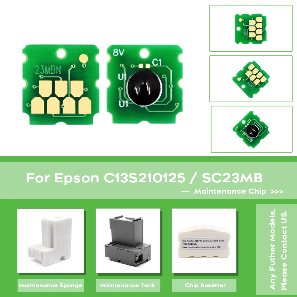 S2101 C13S210125 Maintenance Box Or Chip for Epson SC-F100 SC-F130 SC-F160 SC-F170 SC-F150 SureColor F100 F130 F160 F170 F150