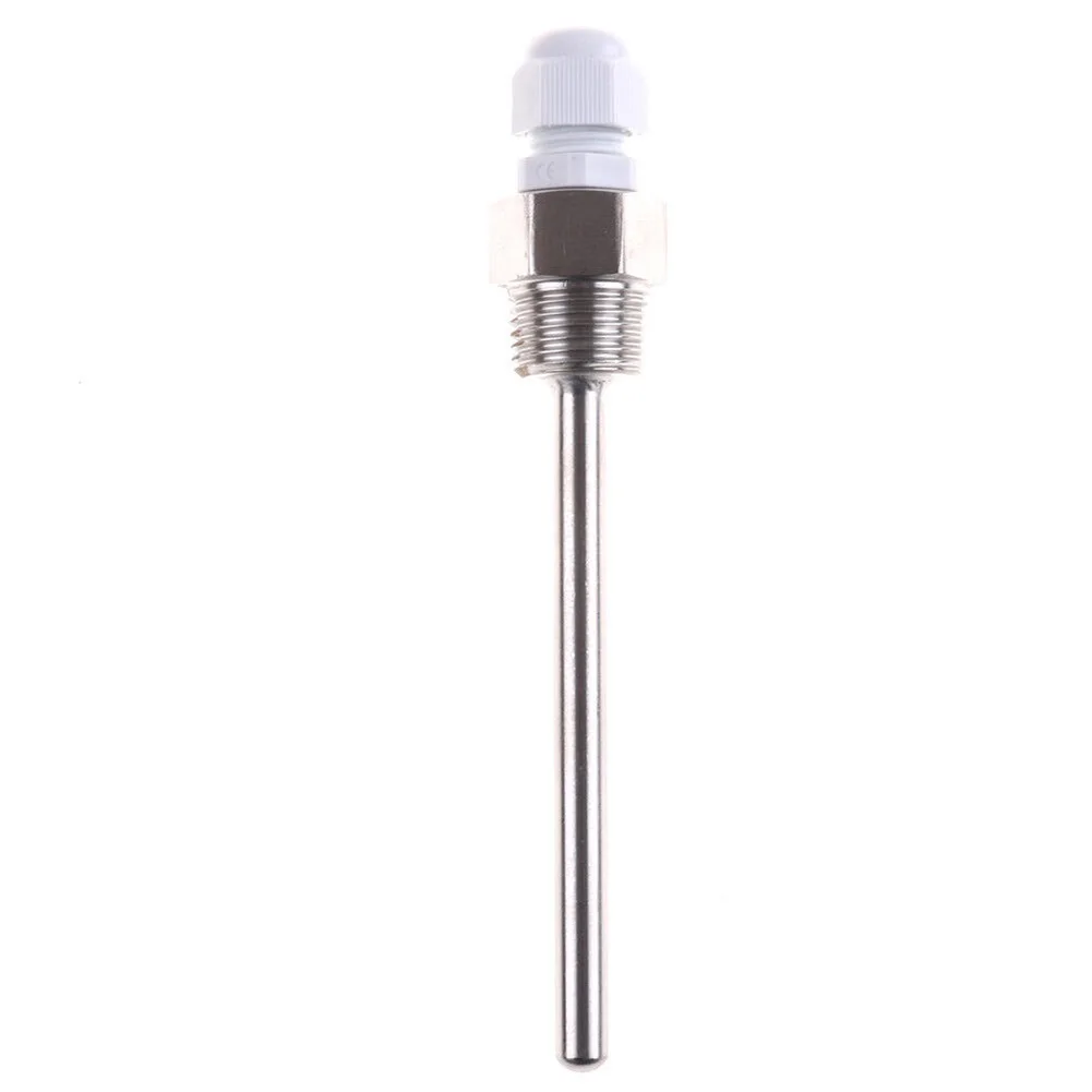 1pc Thermowell 30-200mm Thermowell 304 Stainless Steel 1/2 G Thread 1/2" DN15 For Temperature Sensor