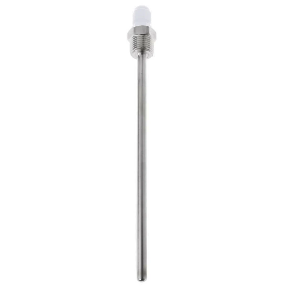 1pc Thermowell 30-200mm Thermowell 304 Stainless Steel 1/2 G Thread 1/2" DN15 For Temperature Sensor