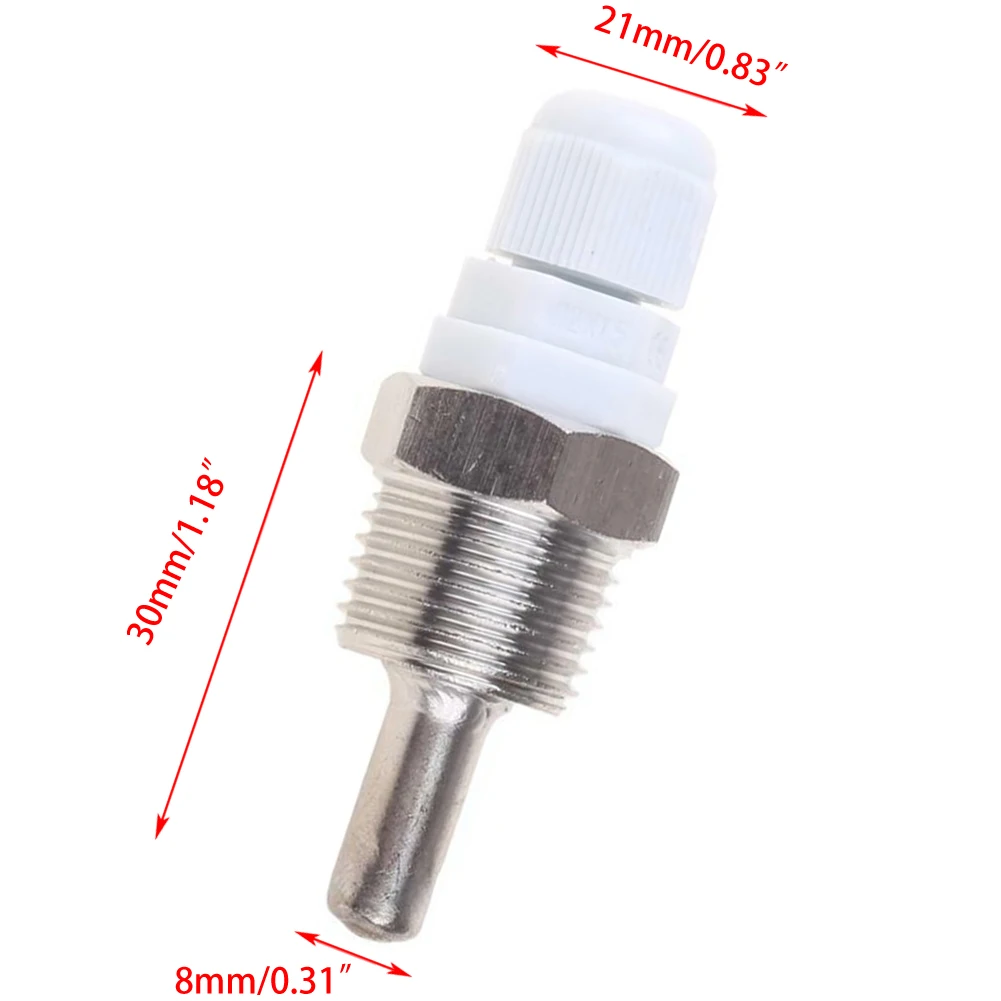 1pc Thermowell 30-200mm Thermowell 304 Stainless Steel 1/2 G Thread 1/2" DN15 For Temperature Sensor