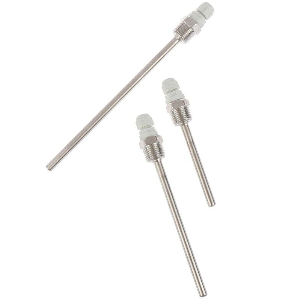1pc Thermowell 30-200mm Thermowell 304 Stainless Steel 1/2 G Thread 1/2" DN15 For Temperature Sensor