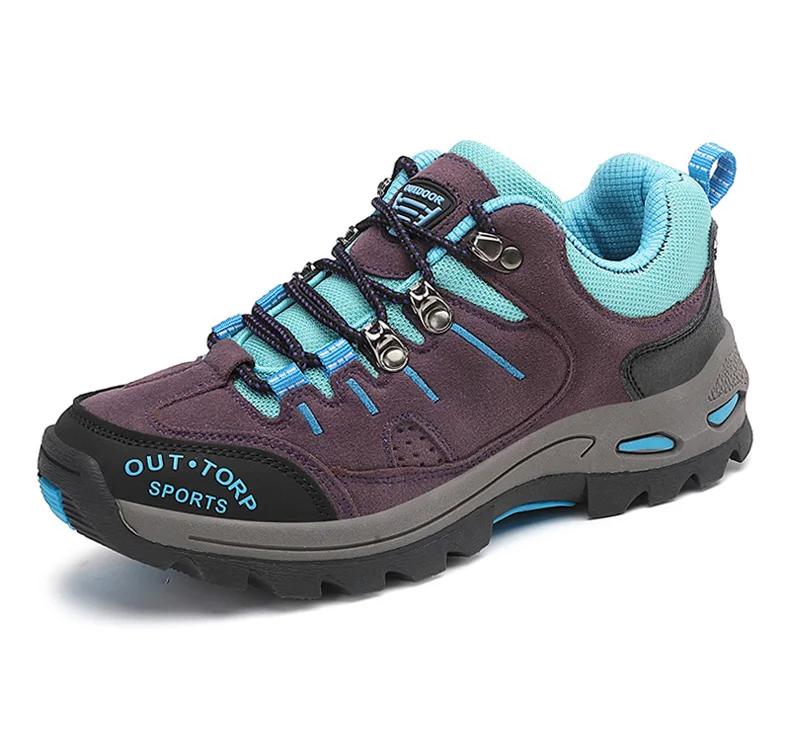 Professional Suede Leather Hiking Shoes Women 2022 Outdoor Trekking Shoes Mountain Sneakers Tracking Climbing Cheap