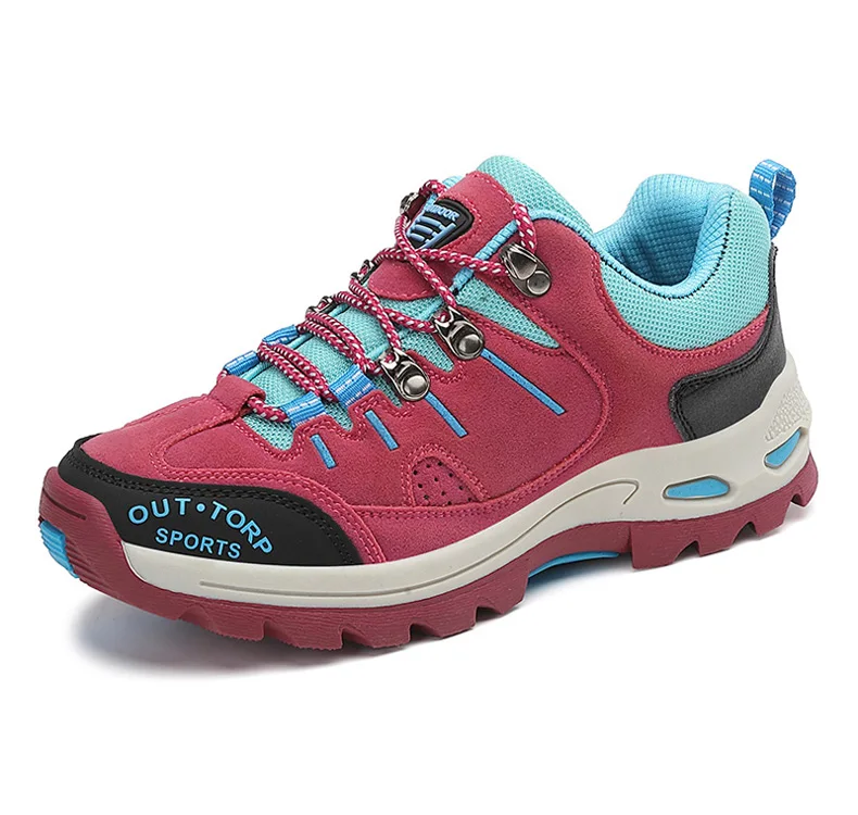 Professional Suede Leather Hiking Shoes Women 2022 Outdoor Trekking Shoes Mountain Sneakers Tracking Climbing Cheap