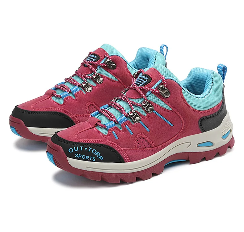Professional Suede Leather Hiking Shoes Women 2022 Outdoor Trekking Shoes Mountain Sneakers Tracking Climbing Cheap