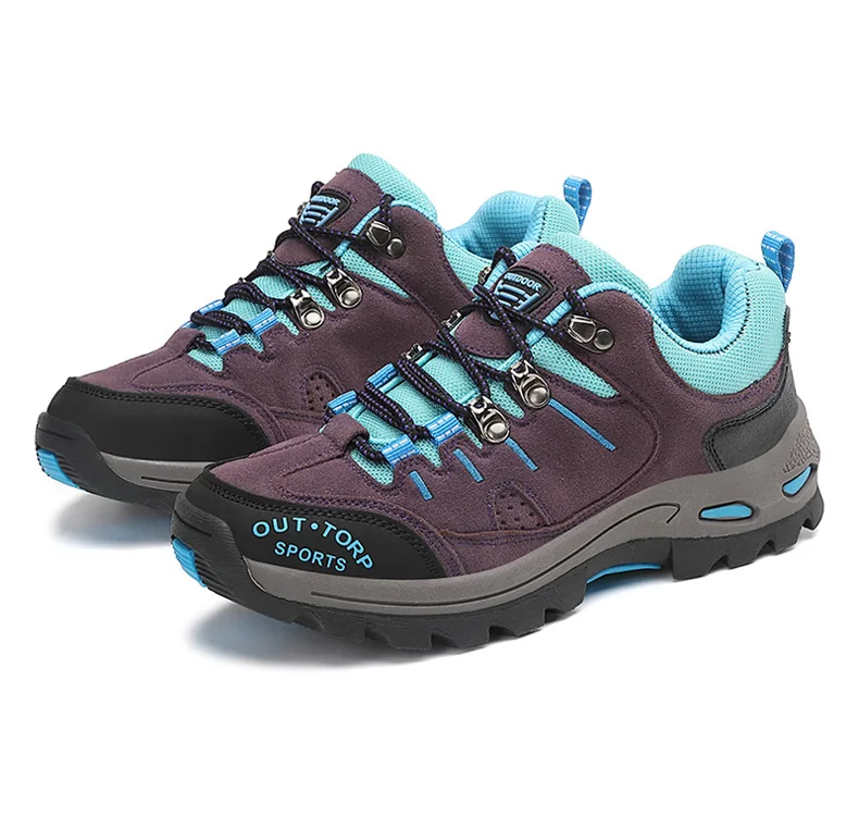 Professional Suede Leather Hiking Shoes Women 2022 Outdoor Trekking Shoes Mountain Sneakers Tracking Climbing Cheap