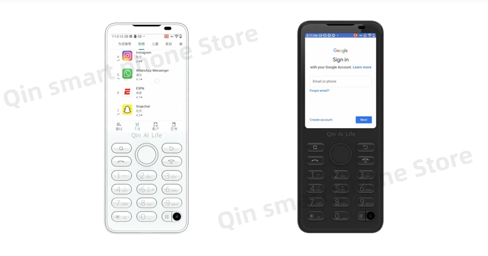 Hebrew Key Qin F21pro Google Play Android11,Touch Screen2.8Inch,3GB/32GB,4GB/64GB