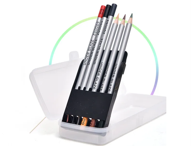 10 Colors/Set Pottery Art Underglaze Color Pencil Boxed DIY Ceramic Hand Painted Glaze Chalk Pottery Painting and Coloring Tools