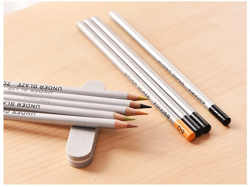 10 Colors/Set Pottery Art Underglaze Color Pencil Boxed DIY Ceramic Hand Painted Glaze Chalk Pottery Painting and Coloring Tools