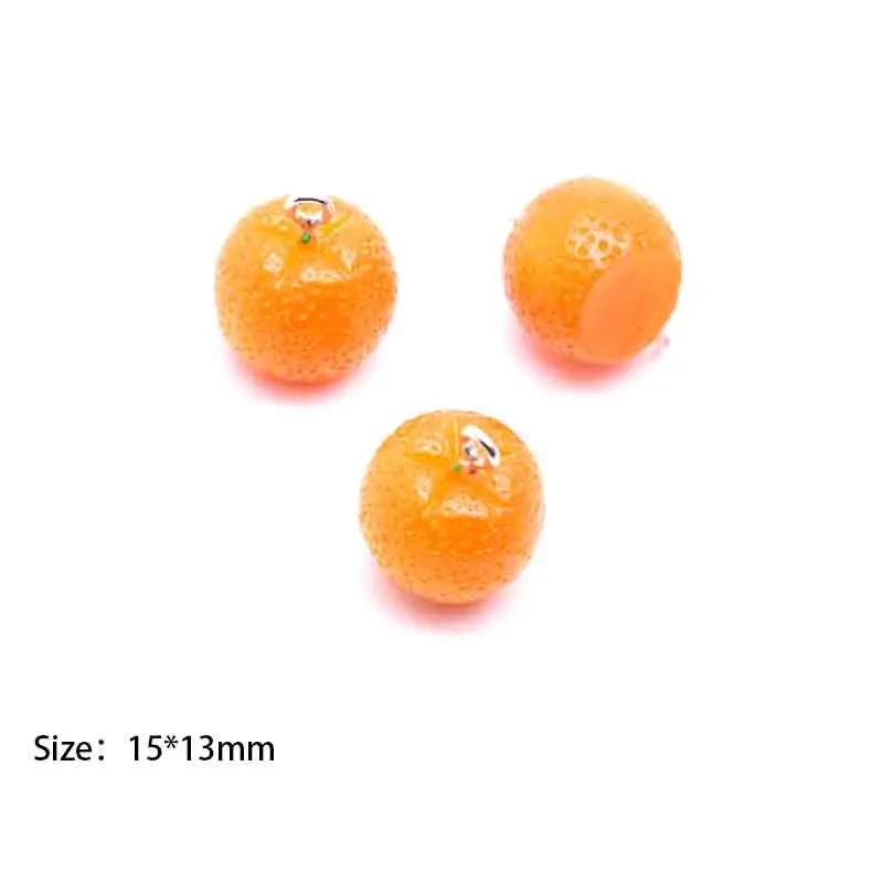 10pcs Fruits Oranges Grape Charms For Pendant DIY Earrings Necklace Jewelry Accessories Finding