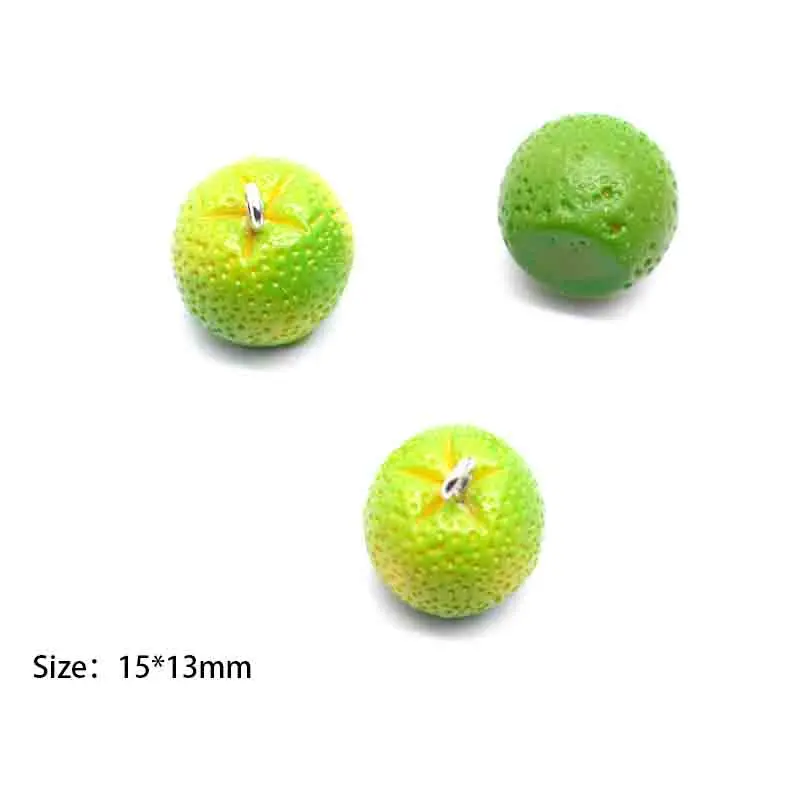 10pcs Fruits Oranges Grape Charms For Pendant DIY Earrings Necklace Jewelry Accessories Finding