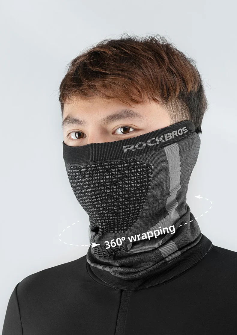 ROCKBROS Bike Mask Full Face Mask Balaclava Breathable Sun UV Protection Sport Scarf Cycling Windproof Motorcycle Half Face Mask