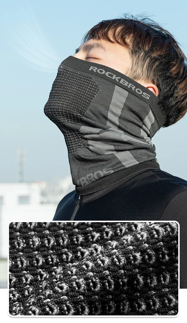 ROCKBROS Bike Mask Full Face Mask Balaclava Breathable Sun UV Protection Sport Scarf Cycling Windproof Motorcycle Half Face Mask