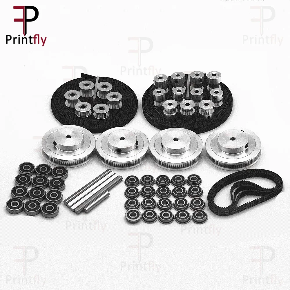 VORON 2.4 Set Motion Parts 2GT Timing Belt 2GT 16T 80T 20T Tooth Pulley 188-2GT Shaft Bearing 625 F695 2RS
