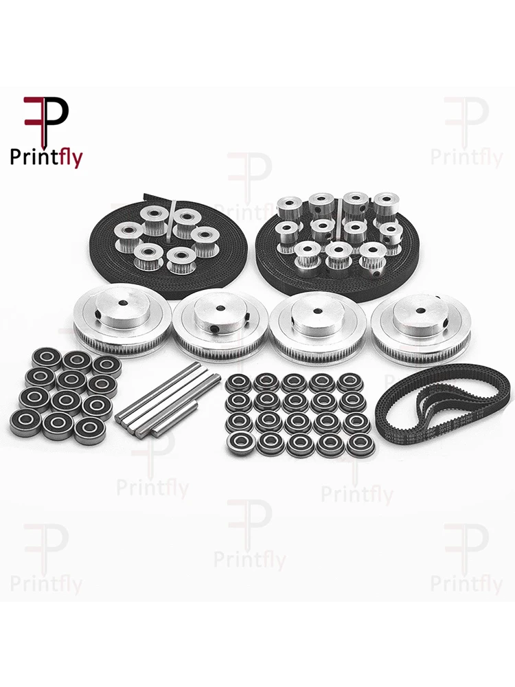 VORON 2.4 Set Motion Parts 2GT Timing Belt 2GT 16T 80T 20T Tooth Pulley 188-2GT Shaft Bearing 625 F695 2RS