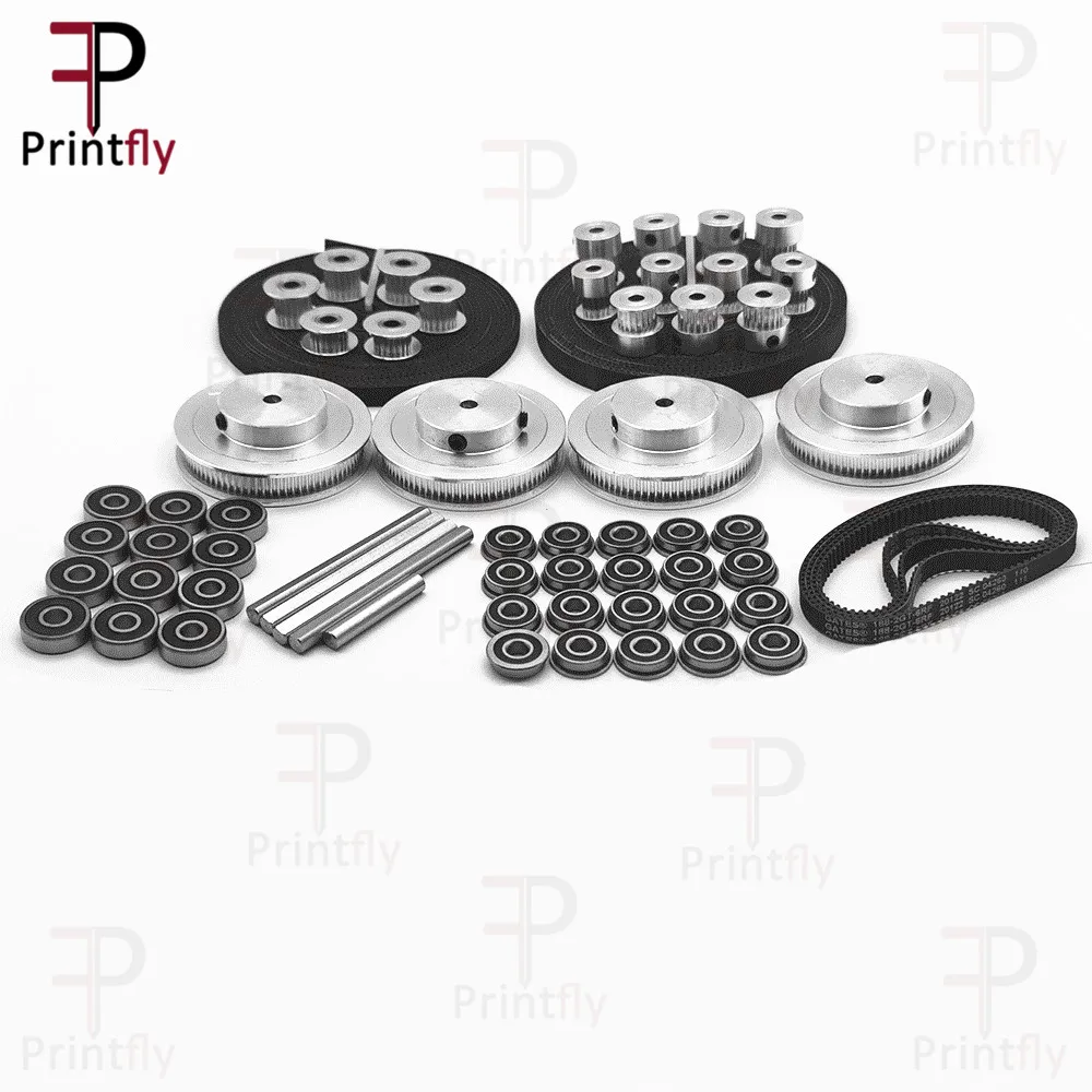VORON 2.4 Set Motion Parts 2GT Timing Belt 2GT 16T 80T 20T Tooth Pulley 188-2GT Shaft Bearing 625 F695 2RS
