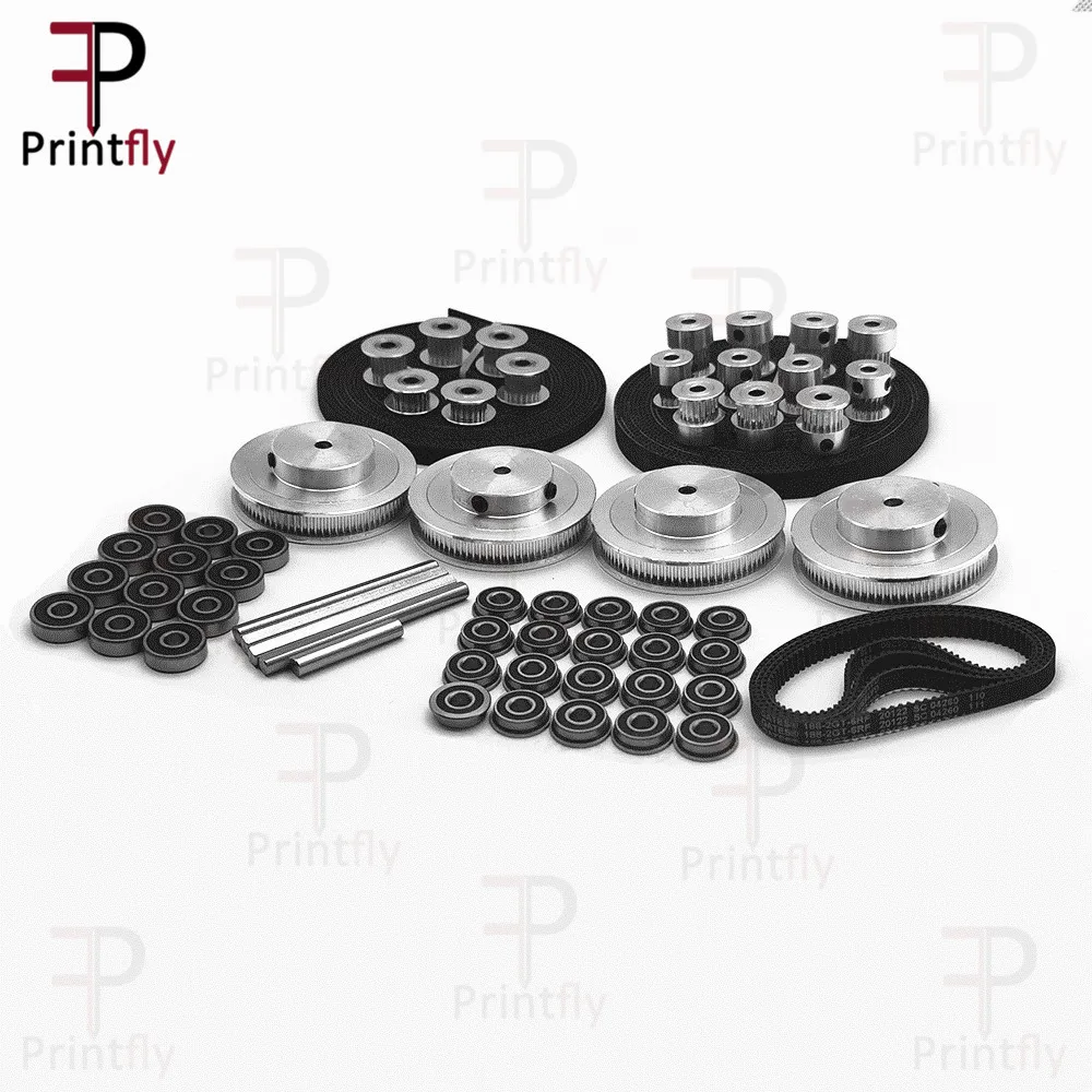 VORON 2.4 Set Motion Parts 2GT Timing Belt 2GT 16T 80T 20T Tooth Pulley 188-2GT Shaft Bearing 625 F695 2RS