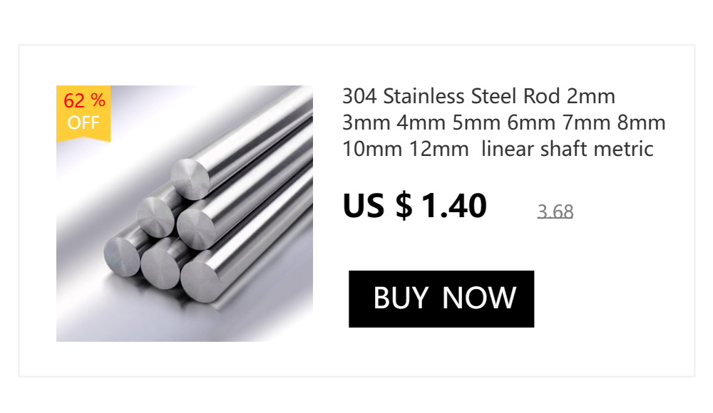 303 Stainless Steel Rod 8mm rod 2mm 3mm 4mm 5mm 6mm 7mm 8mm 10mm 12mm linear shaft metric round rod 400mm Long 8mm shaft