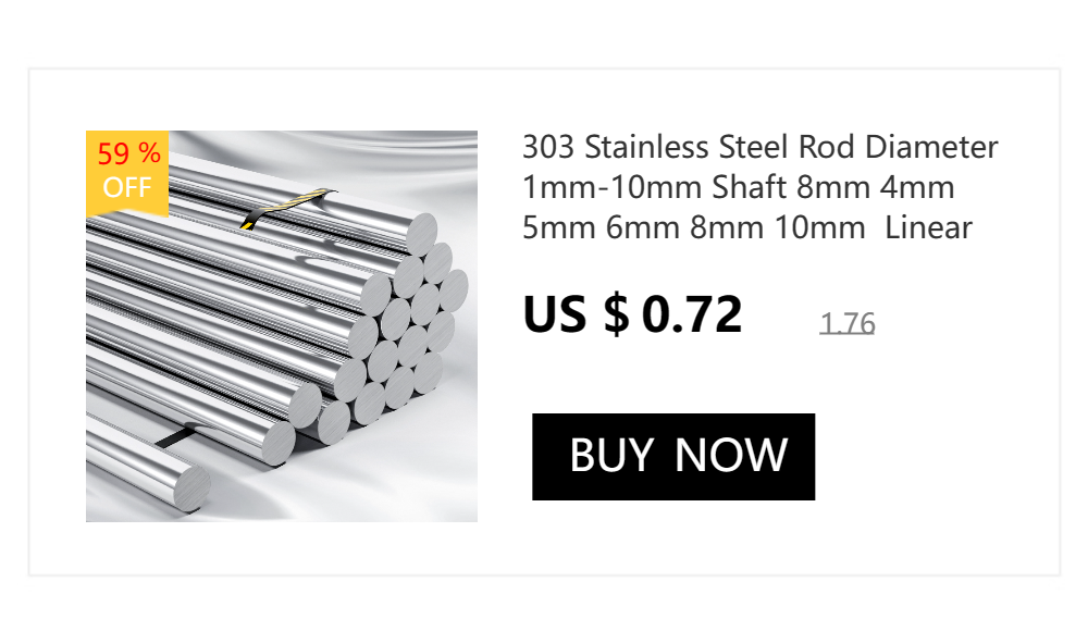 303 Stainless Steel Rod 8mm rod 2mm 3mm 4mm 5mm 6mm 7mm 8mm 10mm 12mm linear shaft metric round rod 400mm Long 8mm shaft