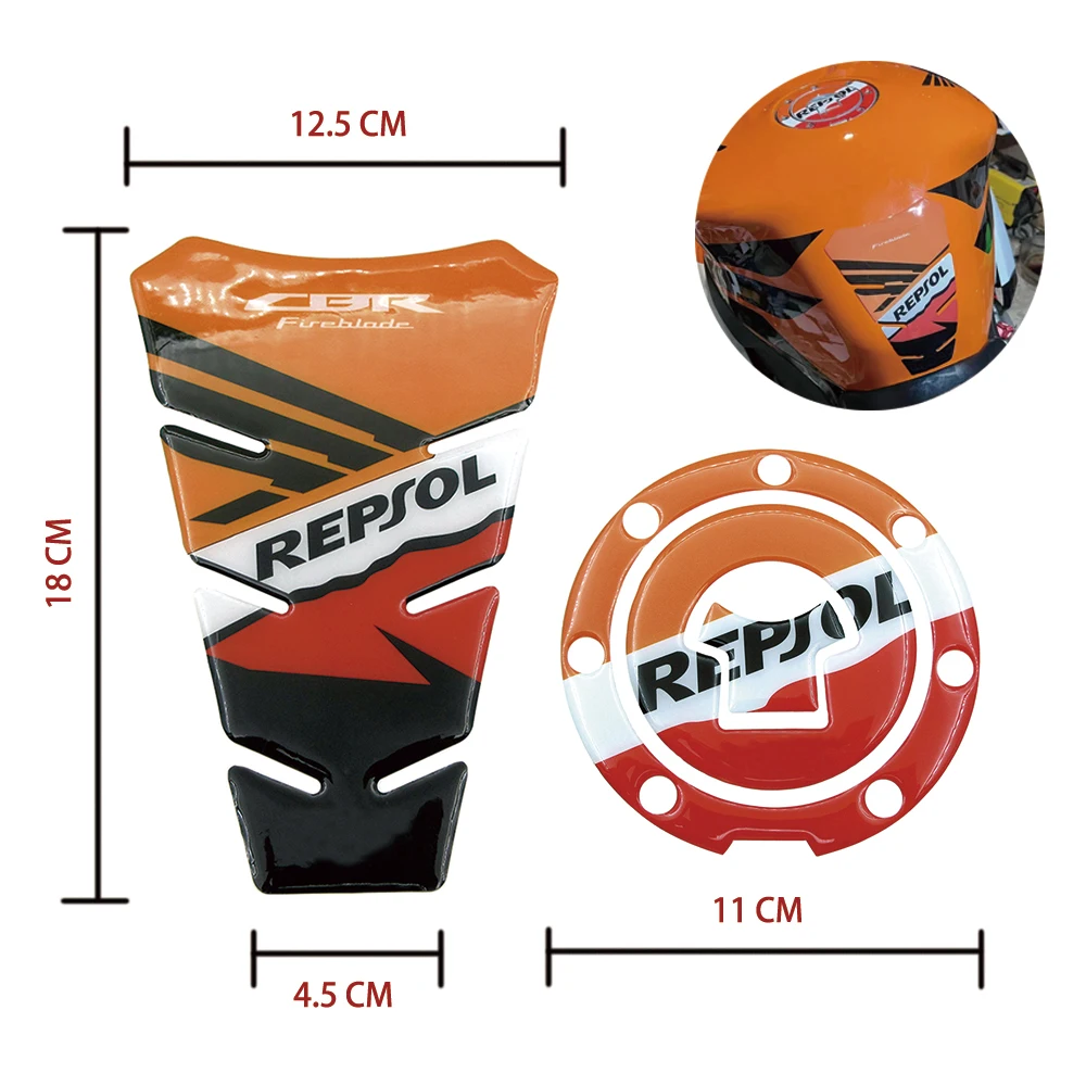 Motorcycle Racing Fairing Body Stickers Accessories For Honda CBR 600 RR CBR600RR 2003 2004 2005 2006 Repsol Badge Emblem Decals