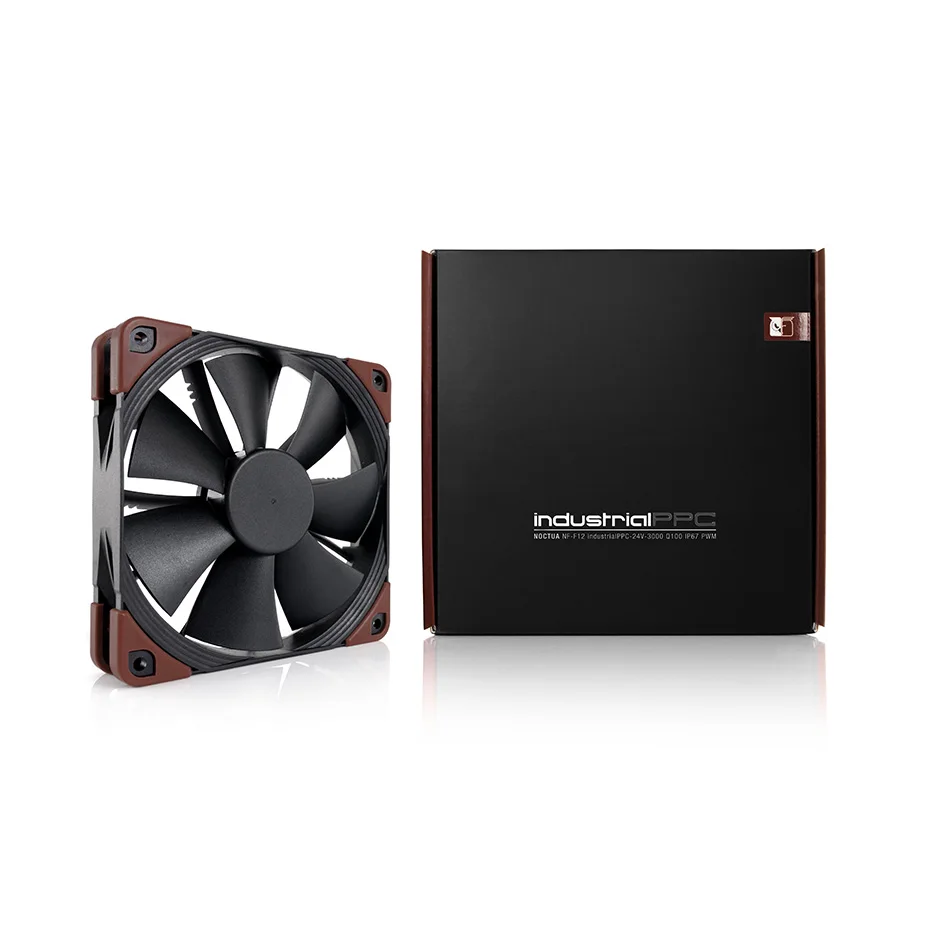 Noctua NF-F12 industrialPPC Case Fan Silent 120mm PWM 12V/24V 2000/3000RPM Computer High Performance CPU Cooling Fan
