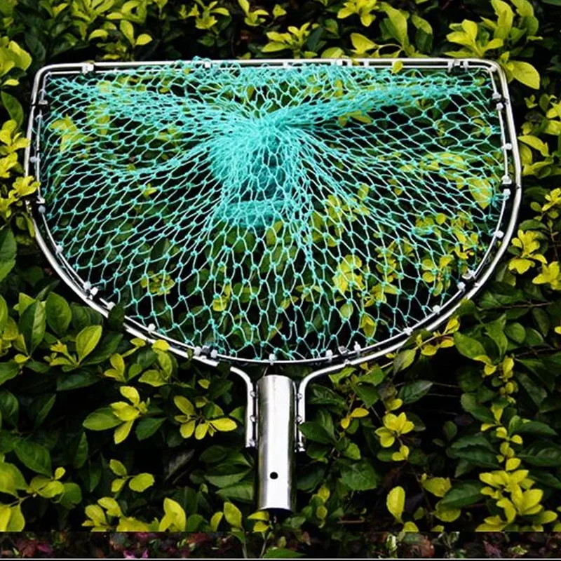 POUI COME DREAM Strong Stainless Steel Double Circle 20cm-40cm Landing Net of Head Small Mesh Fast Dry Nylon Fishing Turck Net