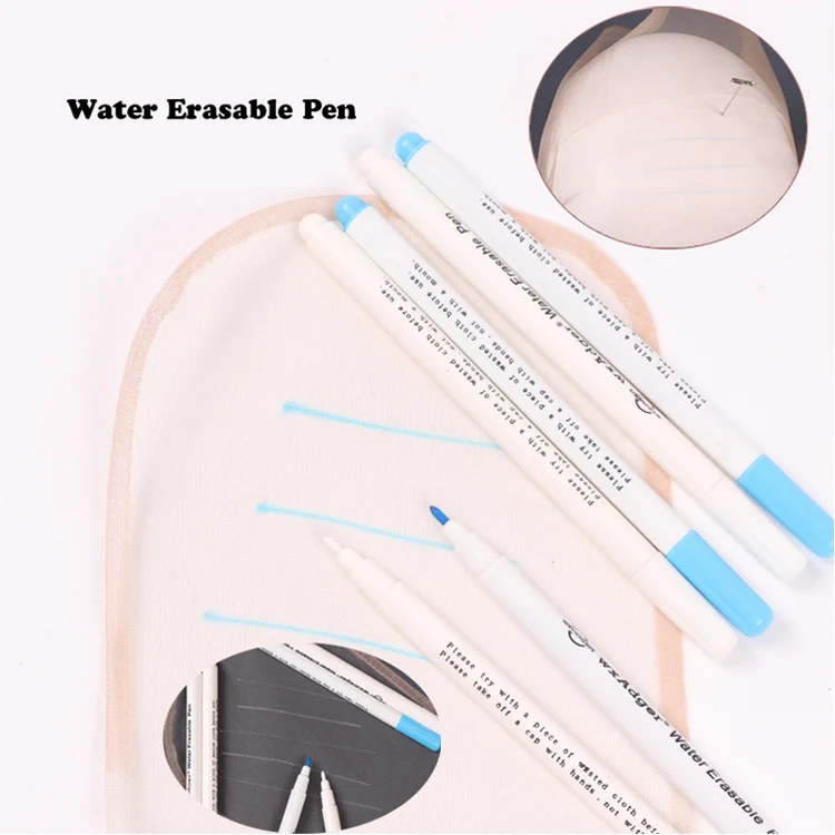 Nunify Wig Cap Hair Net Canvas Head Marked Pen Water Erasable Pen For Fabric Sewing Wig Making Tools Nunify Water Marker Pens