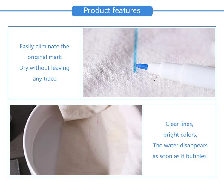 Nunify Wig Cap Hair Net Canvas Head Marked Pen Water Erasable Pen For Fabric Sewing Wig Making Tools Nunify Water Marker Pens