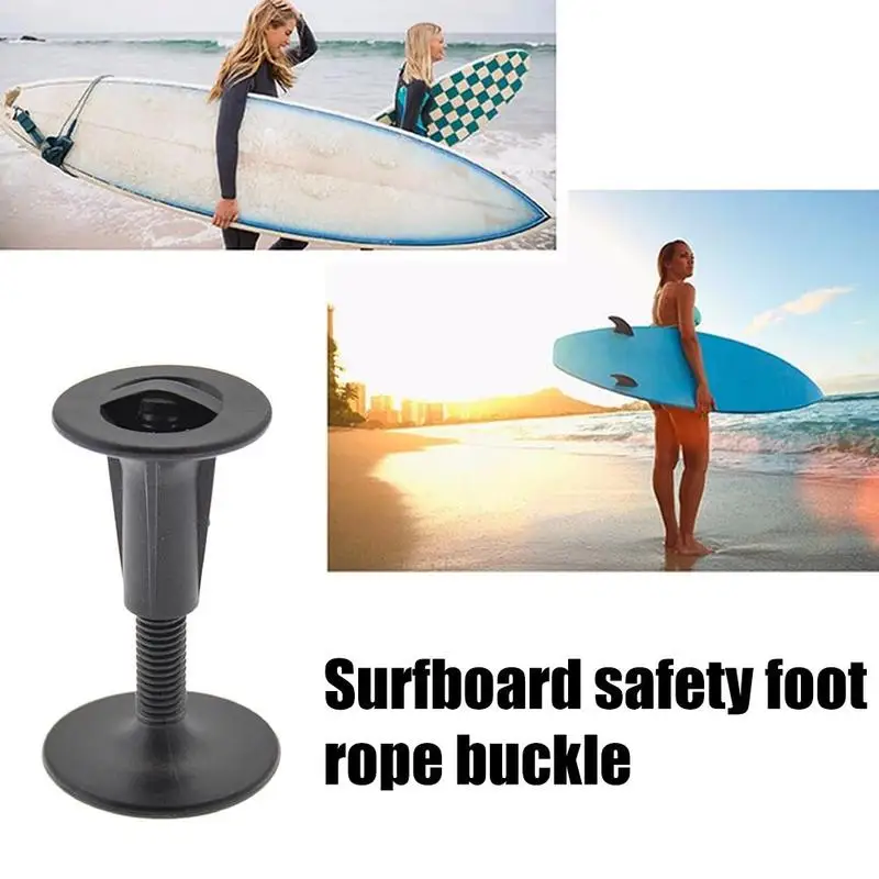 6/10 Pcs Surfboard Safety Foot Rope Buckle Leash Plug For Water Sports Plastic Bolt Surf Leash Plug Surfing Rope Accessories