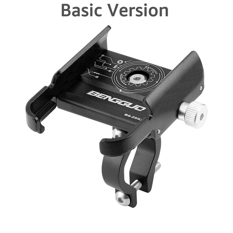 Untoom Motorcycle Scooter Phone Mount Stand Bicycle Holder Aluminum Alloy Adjustable Bike Phone Bracket Cycling Accessories