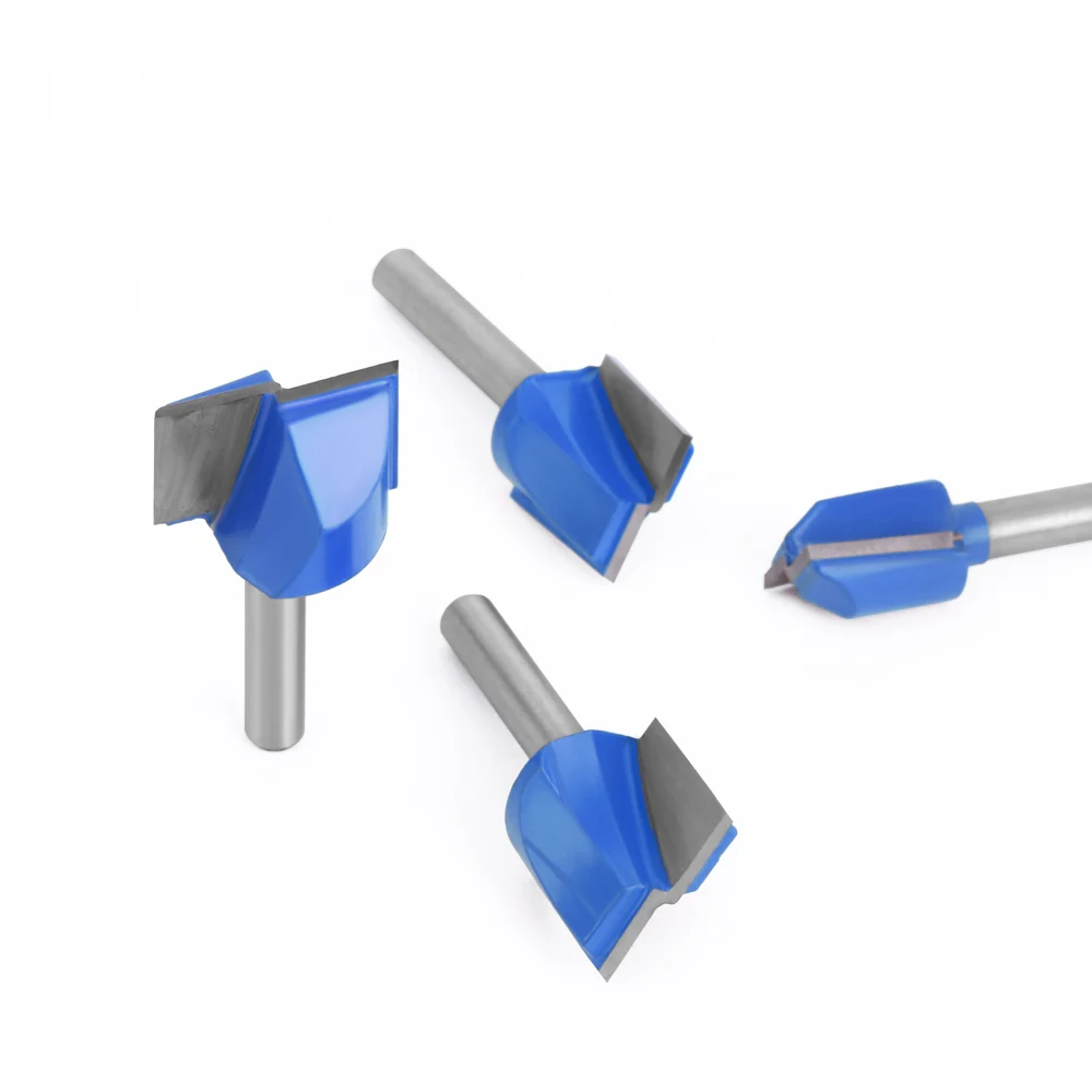 LAVIE 1pc 6mm 1/4 Shank Cleaning Bottom Bit Straight Router Bit Set Clean Milling Cutter Woodworking Power Machine MC0603