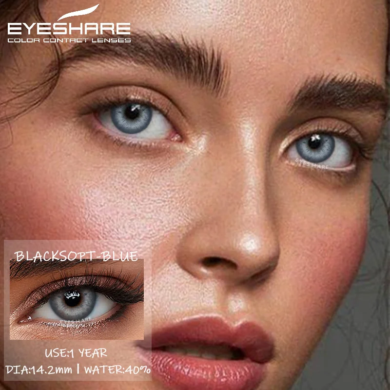 EYESHARE 1 Pair Color Contact Lenses For Eyes Pattaya Natural Yearly Use Lenses Blue Multicolored Contact Lens Beauty Pupils