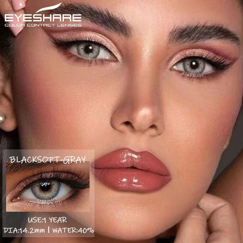 EYESHARE 1 Pair Color Contact Lenses For Eyes Pattaya Natural Yearly Use Lenses Blue Multicolored Contact Lens Beauty Pupils