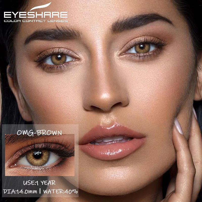 EYESHARE 1 Pair Color Contact Lenses For Eyes Pattaya Natural Yearly Use Lenses Blue Multicolored Contact Lens Beauty Pupils