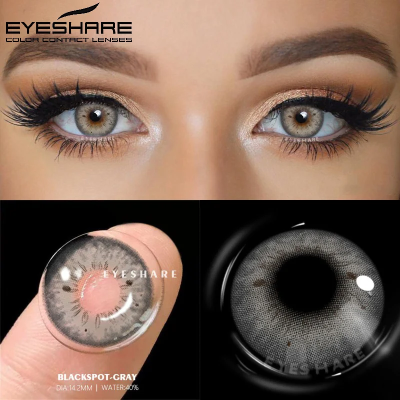 EYESHARE 1 Pair Color Contact Lenses For Eyes Pattaya Natural Yearly Use Lenses Blue Multicolored Contact Lens Beauty Pupils