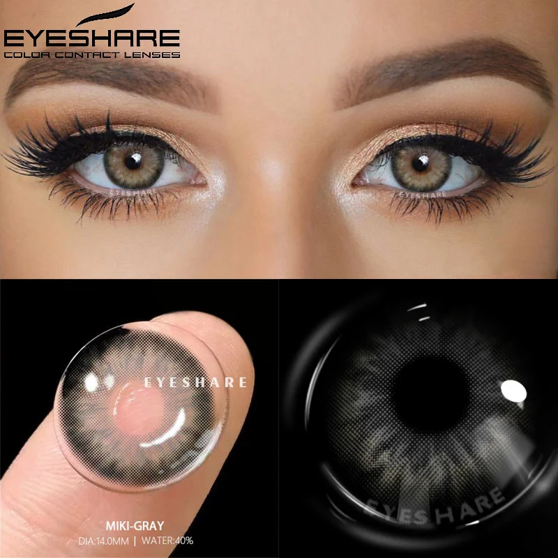 EYESHARE 1 Pair Color Contact Lenses For Eyes Pattaya Natural Yearly Use Lenses Blue Multicolored Contact Lens Beauty Pupils