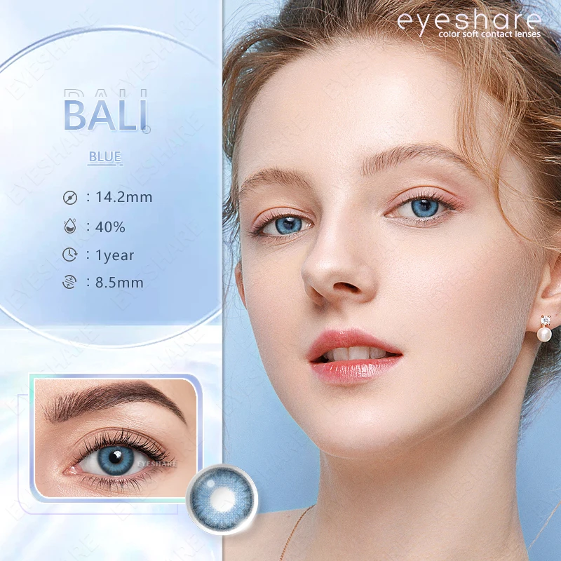 EYESHARE 1 Pair Color Contact Lenses For Eyes Pattaya Natural Yearly Use Lenses Blue Multicolored Contact Lens Beauty Pupils