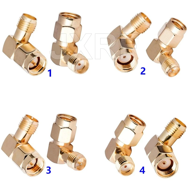 JXRF SMA BNC UHF To SMA SMB MCX MMCX BNC TNC UHF N F Type SO239 PL259 RF Coaxial Coax Adapter Connector Combination 4 Piece