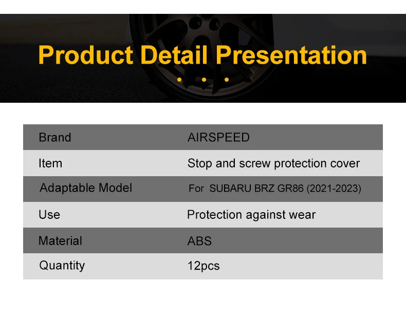 For Subaru BRZ/Toyota GR86 2021 2022 2023 2024 2025 LHD RHD Car Door Lock Stopper Limiting Cover Case Protect Accessories