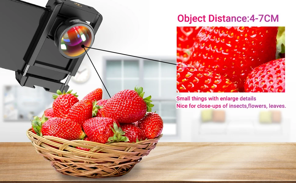 APEXEL New Upgraded 4K HD 100mm Macro Lens With CPL Filter Universal Clamp Micro Lenses for iPhone Samsung and All Smartphones