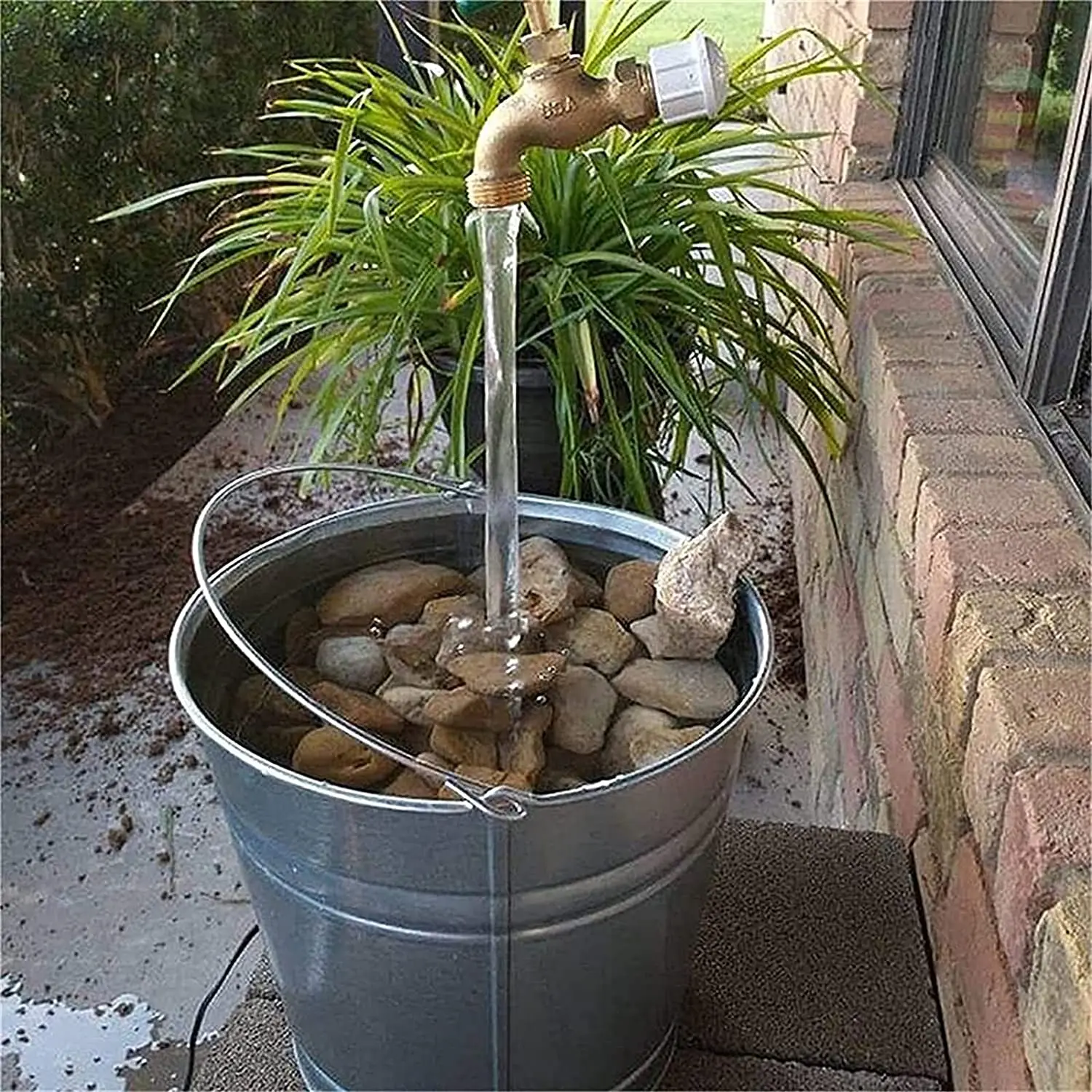 Invisible Flowing Spout Watering Can Fountain Floating Tap Fountain Novelty Faucet For Home Garden Courtyard Decoration Outdoor