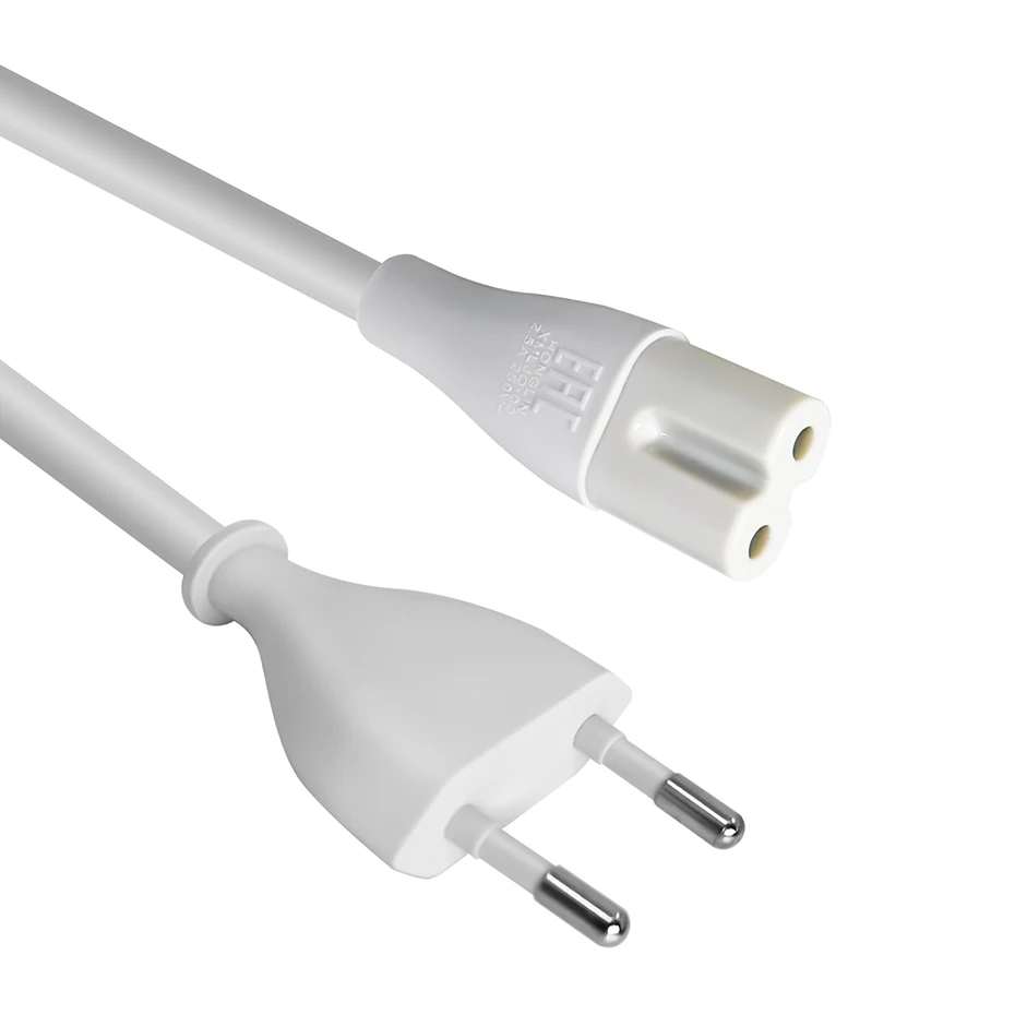 Premium Euro Power Cord TPE 2-Prong EU to Figure 8 IEC C7 Power Cable for XiaoMi PS5 PS4 Apple TV Xbox Mac Mini Power Kabel Cord
