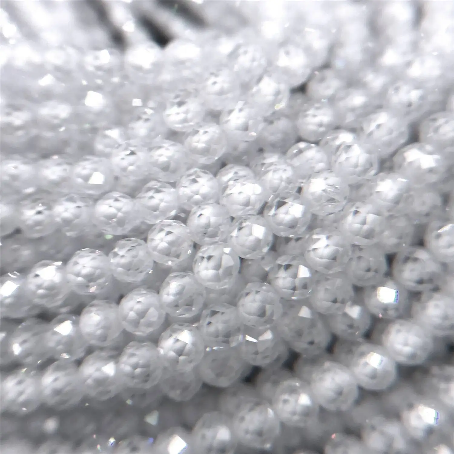 Small 2 3 4 MM Natural Faceted Zircon Stone Beads For Making Bracelet Necklace Ring Waist chain Accessries DIY Shine Jewelry
