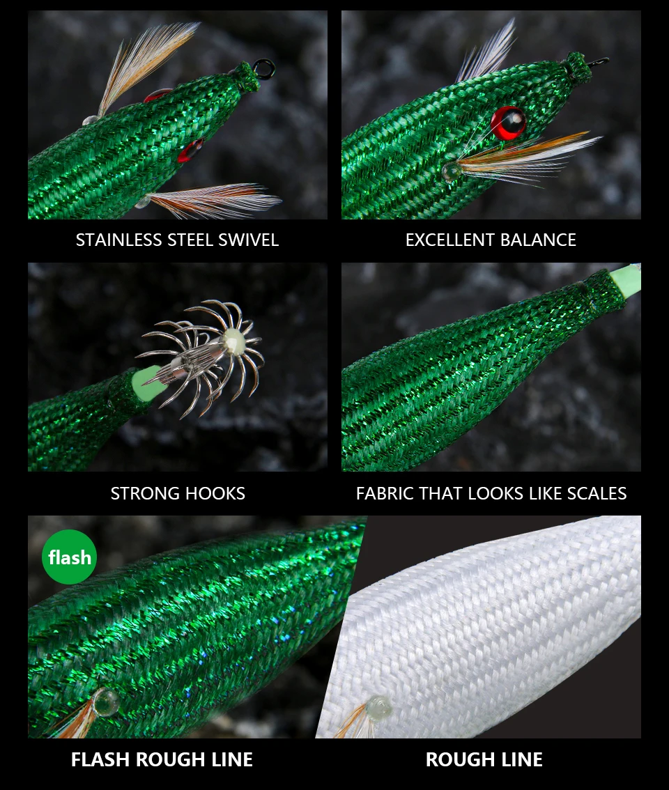 LETOYO TOTO floating squid lure Luminous squid Jig Artificial bait For Webfoot Octopus egi lure Cuttlefish sea fishing lures