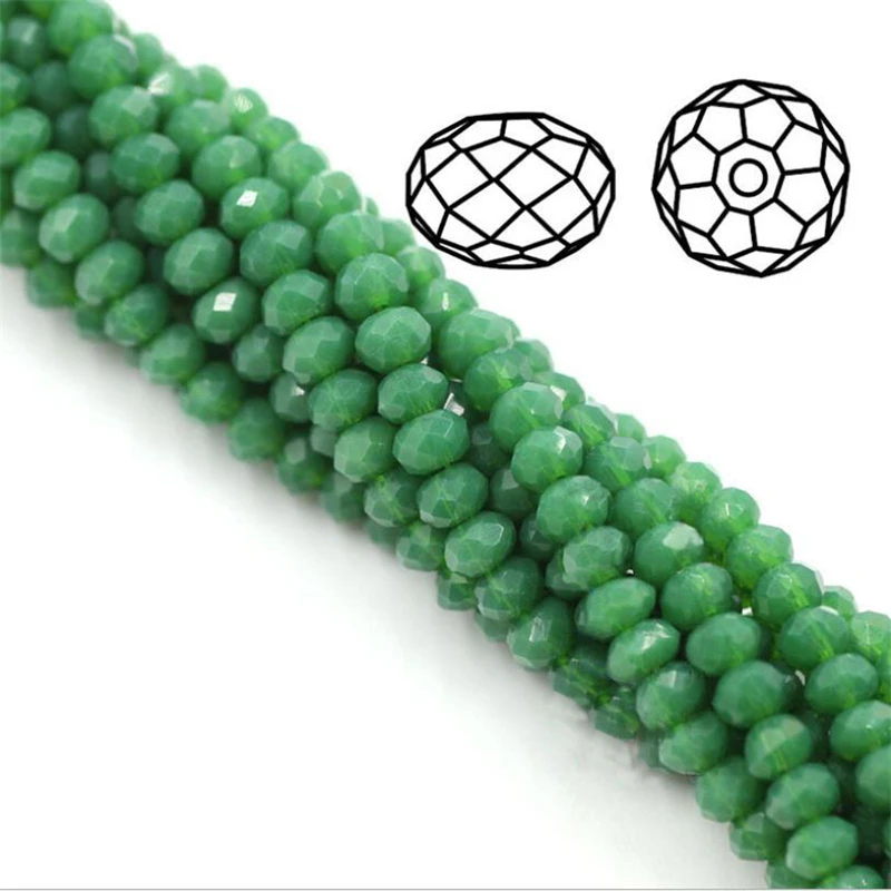 AAA Quality Crystal Glass Faceted Beads 3 4 6 8 10mm Rondelle Spacer Bead Jewelry Making Supply for DIY Beading Projects