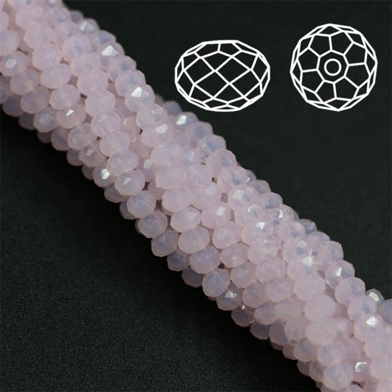 AAA Quality Crystal Glass Faceted Beads 3 4 6 8 10mm Rondelle Spacer Bead Jewelry Making Supply for DIY Beading Projects