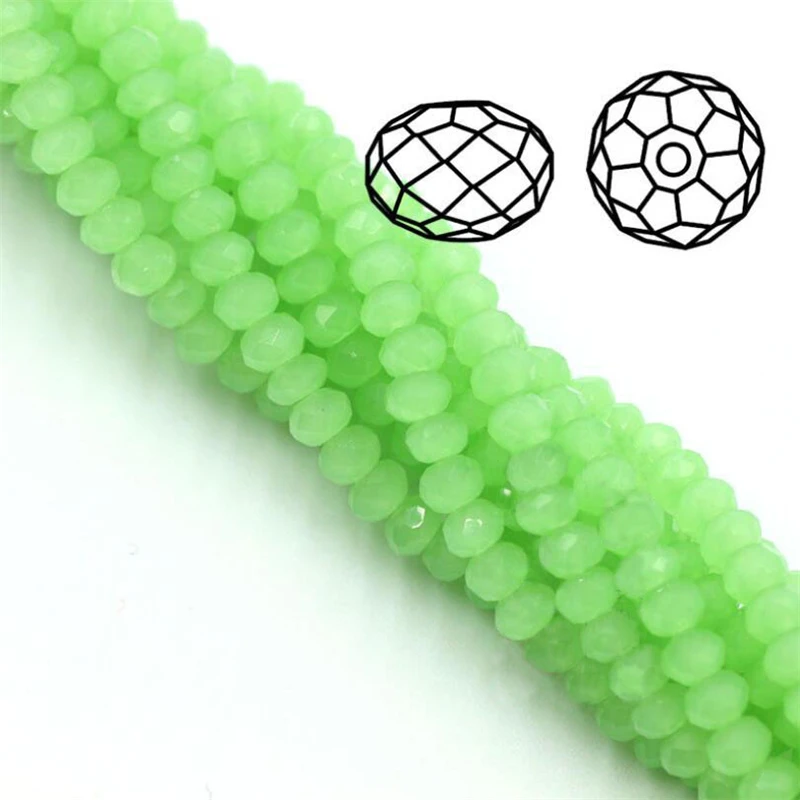 AAA Quality Crystal Glass Faceted Beads 3 4 6 8 10mm Rondelle Spacer Bead Jewelry Making Supply for DIY Beading Projects