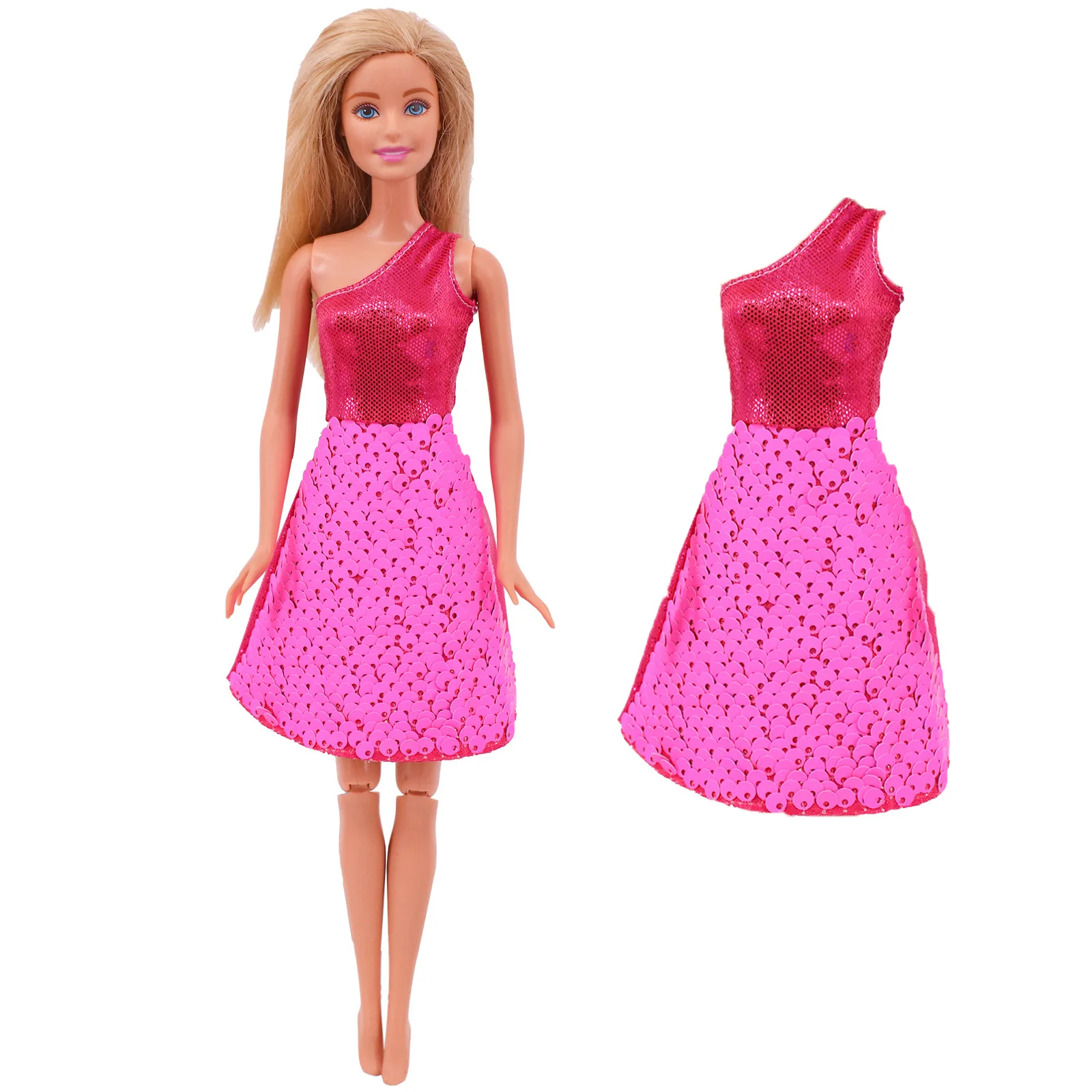 Flash Skirt Doll Dress For 30 CM Babi Doll Clothes Accesories BJD Blyth 1/6 Dollhouse Miniature Items Toys For Girls