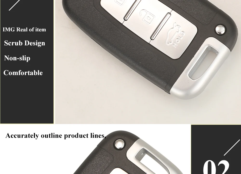 jingyuqin 433Mhz Car Remote Smart Key for HYUNDAI Tucson IX35 Accent Veloster Sonata Solaris SantaFe Verna I45 I30 SVI-MDFEU03